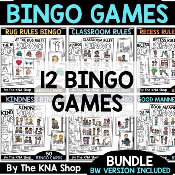 Preview of Classroom Rules and Expectations Review Games Bundle Back to School in January 