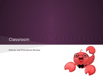 Preview of Classroom Rules and Procedures PPT (Review)