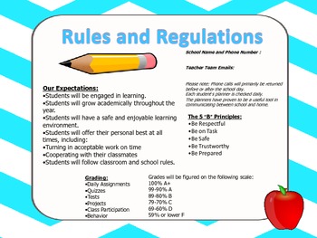 school rules and regulations