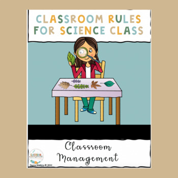 Preview of Classroom Rules for Classroom Management - Science Theme