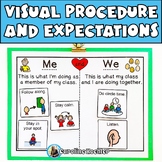 Classroom Procedure Visuals Expectations Rules Posters Who