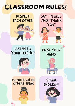 Preview of Classroom Rules poster