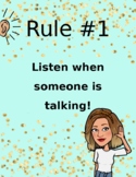 Classroom Rules w/bitmojis