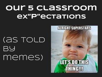 Classroom Rules with MEMES! by Conlon Creations | TpT