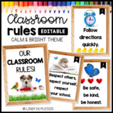 Classroom Rules with Photos (Calm and Natural Classroom Decor)