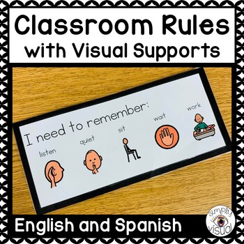 Preview of Classroom Rules with Visual Supports