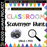 FREEBIE!! Classroom Scavenger Hunt | Voice Recorded | Back