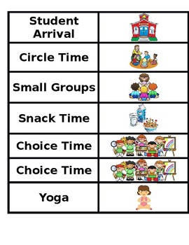 Preview of Classroom Schedule Editable