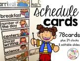 Classroom Schedule Cards