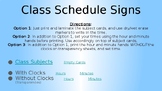 Classroom Schedule Cards + Analog Clocks
