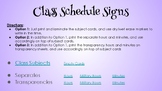 Classroom Schedule Cards + Digital Clocks