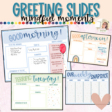Classroom Schedule Morning Slides | Class Agenda | Mindful