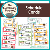 Classroom Schedule Picture Cards with Clocks