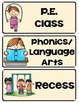 Classroom Schedule Poster FREEBIE!!!!! by Elementary Creations | TpT