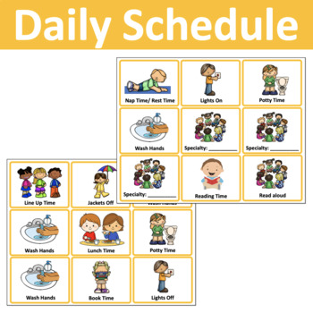 Classroom Schedule for Preschool by iheartpreschool | TpT