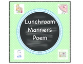 Classroom School Cafeteria Manners Lunch Poem Back to Scho