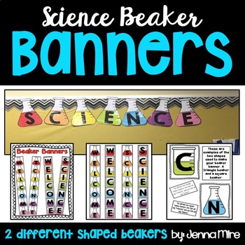 Preview of Classroom Science "Beaker" Banners