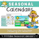 Classroom Seasonal Calendar and Weather Display