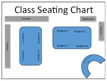 Preview of Classroom Seating Chart Template
