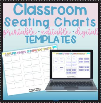 Preview of Classroom Seating Charts Template EDITABLE & DIGITAL SLIDES