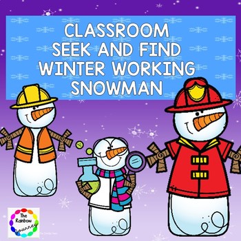 Classroom Seek and Find - Working Winter Snowman (5 Sets) | TpT