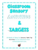 Classroom Sensory Activities & Targets | Yearlong (34 week