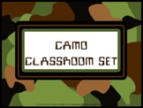 Classroom Set- Camo Theme (military)