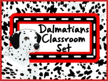 Preview of Classroom Set- Dogs (Dalmatians)