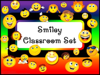 Preview of Classroom Set- SMILEY FACE THEME