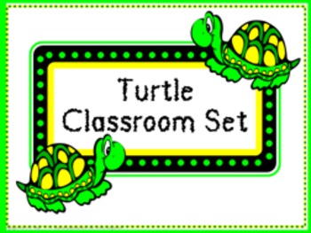 Preview of Classroom Set- Turtles