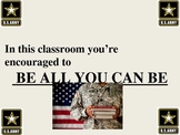 Classroom Signs All Grades Military Camo Theme army navy i