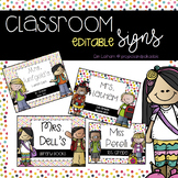 Classroom Signs: Editable