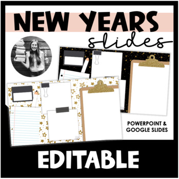 Preview of Classroom Slides - New Years Theme