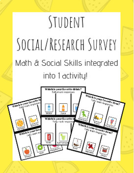 Preview of Classroom Social Survey + Graphing