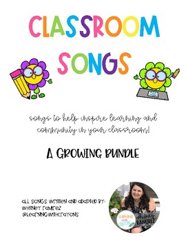 Preview of Classroom Songs, A Growing Bundle!