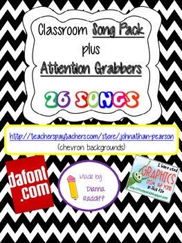 Preview of Classroom Songs & Attention Grabbers