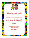 Classroom Speak Bundle:  Teaching Group 3: N, J. Short O, 