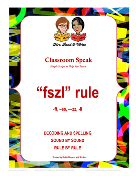 Preview of Classroom Speak: Script to Teach the FSZL Rule