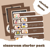 Cheetah Classroom Pack: Schedule Cards, Labels, Alphabet Posters