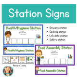 Classroom Station Signs