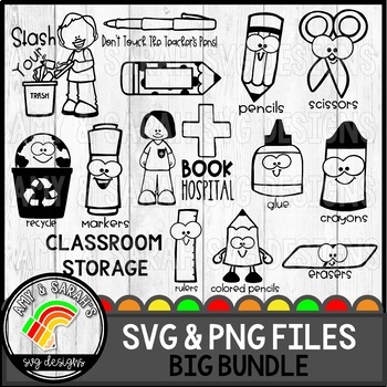 Permanent Markers Labeling Cards for Bins or Labels & Classroom Organization