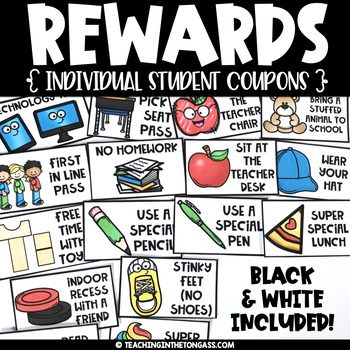 Preview of Classroom Student Reward Coupons