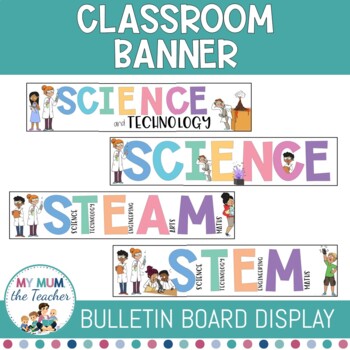 Preview of Classroom Subject Banner - Science | FREE