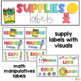 Classroom Supplies and Math Manipulatives Labels - Target 