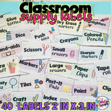 Classroom Supply Bin Labels