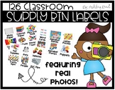 Classroom Supply Labels with Photographs
