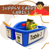 Classroom Supply Caddy Labels