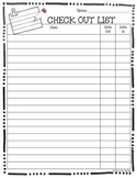 Classroom Supply Check Out List {FREEBIE}