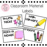 Classroom Supply Labels