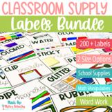 Classroom Supply Labels BUNDLE